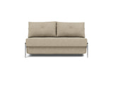Cubed 140 Alu sovesofa i 356 Taura Sand, set forfra