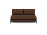 Cubed 140 Alu sovesofa i 359 Taura Cappuccino, set forfra
