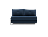 Cubed 140 Alu sovesofa i 414 Esina Indigo Blue, set forfra
