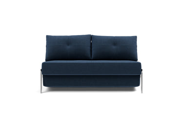 Cubed 140 Alu sovesofa i 414 Esina Indigo Blue, set forfra