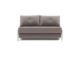 Cubed 140 Alu sovesofa i 418 Esina Truffle, set forfra