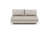 Cubed 140 Alu sovesofa i 471 Yuveno Sand, set forfra
