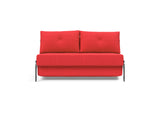 Cubed 140 Alu sovesofa i 511 Elegance Red, set forfra