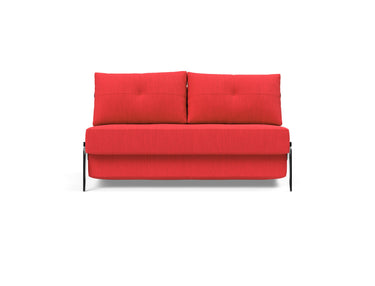 Cubed 140 Alu sovesofa i 511 Elegance Red, set forfra