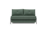 Cubed 140 Alu sovesofa i 518 Elegance Green, set forfra