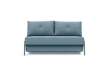 Cubed 140 Alu sovesofa i 525 Mixed Dance Light Blue, set forfra