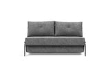 Cubed 140 Alu sovesofa i 563 Twist Charcoal, set forfra
