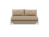 Cubed 140 Alu sovesofa i 587 Phobos Mocha, set forfra
