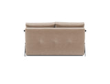 Cubed 140 Alu sovesofa i 417 Esina Mocha, set bagfra