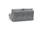 Cubed 140 Alu sovesofa i 565 Twist Granite, set skråt bagfra