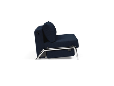 Cubed 140 Alu sovesofa i 528 Mixed Dance Blue, set fra siden