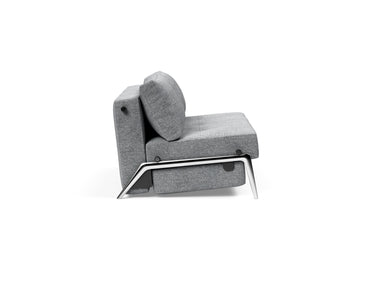 Cubed 140 Alu sovesofa i 565 Twist Granite, set fra siden