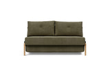 Cubed 140 Wood sovesofa i 316 Cordufine Pine Green, set forfra