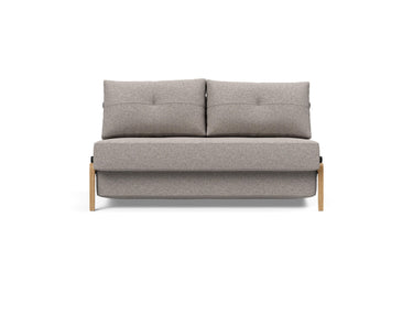 Cubed 140 Wood sovesofa i 321 Corocco Warm Grey, set forfra