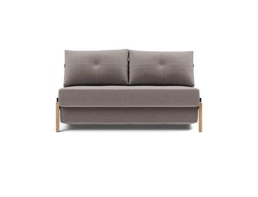 Cubed 140 Wood sovesofa i 418 Esina Truffle, set forfra