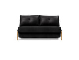 Cubed 140 Wood sovesofa i 550 Faunal Black, set forfra