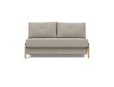 Cubed 140 Wood sovesofa i 579 Kenya Gravel, set forfra