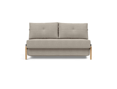 Cubed 140 Wood sovesofa i 579 Kenya Gravel, set forfra