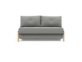 Cubed 140 Wood sovesofa i 853 Mahoga Dove Grey, set forfra