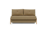Cubed 140 Wood sovesofa i 860 Yogia Olive Brown, set forfra
