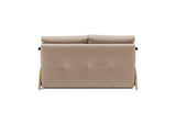 Cubed 140 Wood sovesofa i 417 Esina Mocha, set bagfra