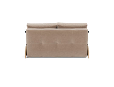 Cubed 140 Wood sovesofa i 417 Esina Mocha, set bagfra