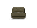 Cubed 90 Chrome stol i 316 Cordufine Pine Green, set forfra