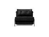 Cubed 90 Chrome stol i 550 Faunal Black, set forfra