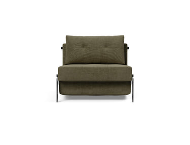 Cubed 90 Alu stol i 316 Cordufine Pine Green, set forfra