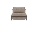 Cubed 90 Alu stol i 318 Cordufine Beige, set forfra