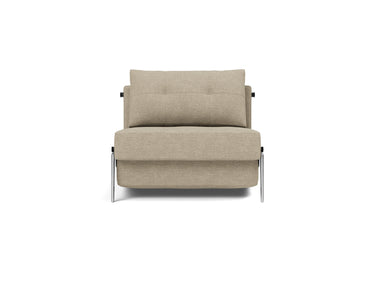 Cubed 90 Alu stol i 356 Taura Sand, set forfra