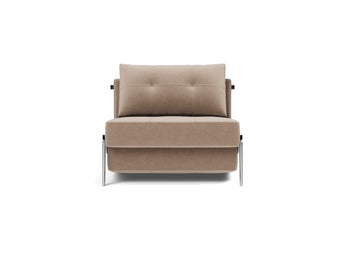 Cubed 90 Alu stol i 417 Esina Mocha, set forfra