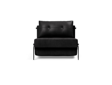 Cubed 90 Alu stol i 550 Faunal Black, set forfra