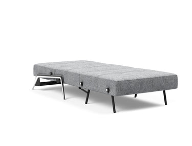 Cubed 90 Alu stol i 565 Twist Granite, slået ud til seng