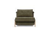 Cubed 90 Wood stol i 316 Cordufine Pine Green, set forfra