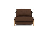 Cubed 90 Wood stol i 359 Taura Cappuccino, set forfra