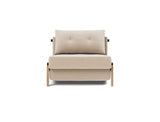 Cubed 90 Wood stol i 410 Esina Almond, set forfra