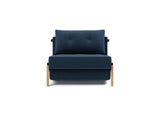 Cubed 90 Wood stol i 414 Esina Indigo Blue, set forfra