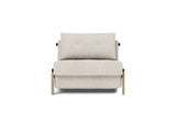 Cubed 90 Wood stol i 470 Yuveno Natural, set forfra