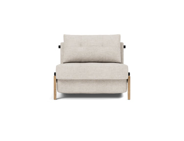 Cubed 90 Wood stol i 470 Yuveno Natural, set forfra