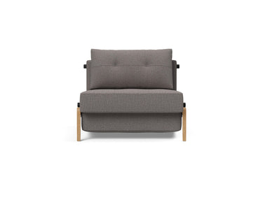 Cubed 90 Wood stol i 521 Mixed Dance Grey, set forfra