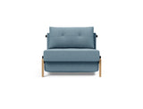 Cubed 90 Wood stol i 525 Mixed Dance Light Blue, set forfra