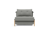 Cubed 90 Wood stol i 853 Mahoga Dove Grey, set forfra