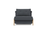 Cubed 90 Wood stol i 894 Mozart Grey Bronze, set forfra