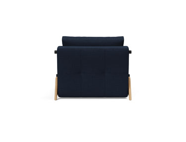 Cubed 90 Wood stol i 528 Mixed Dance Blue, set bagfra