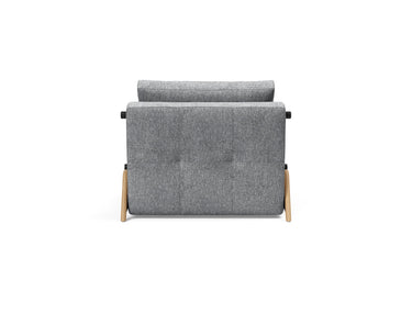 Cubed 90 Wood stol i 565 Twist Granite, set bagfra