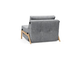 Cubed 90 Wood stol i 565 Twist Granite, set skråt bagfra