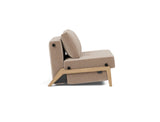 Cubed 90 Wood stol i 417 Esina Mocha, set fra siden