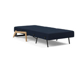 Cubed 90 Wood stol i 528 Mixed Dance Blue, slået ud til seng