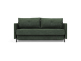 Cubed 160 sovesofa med armlæn i 281 Avella Pine Green, set forfra